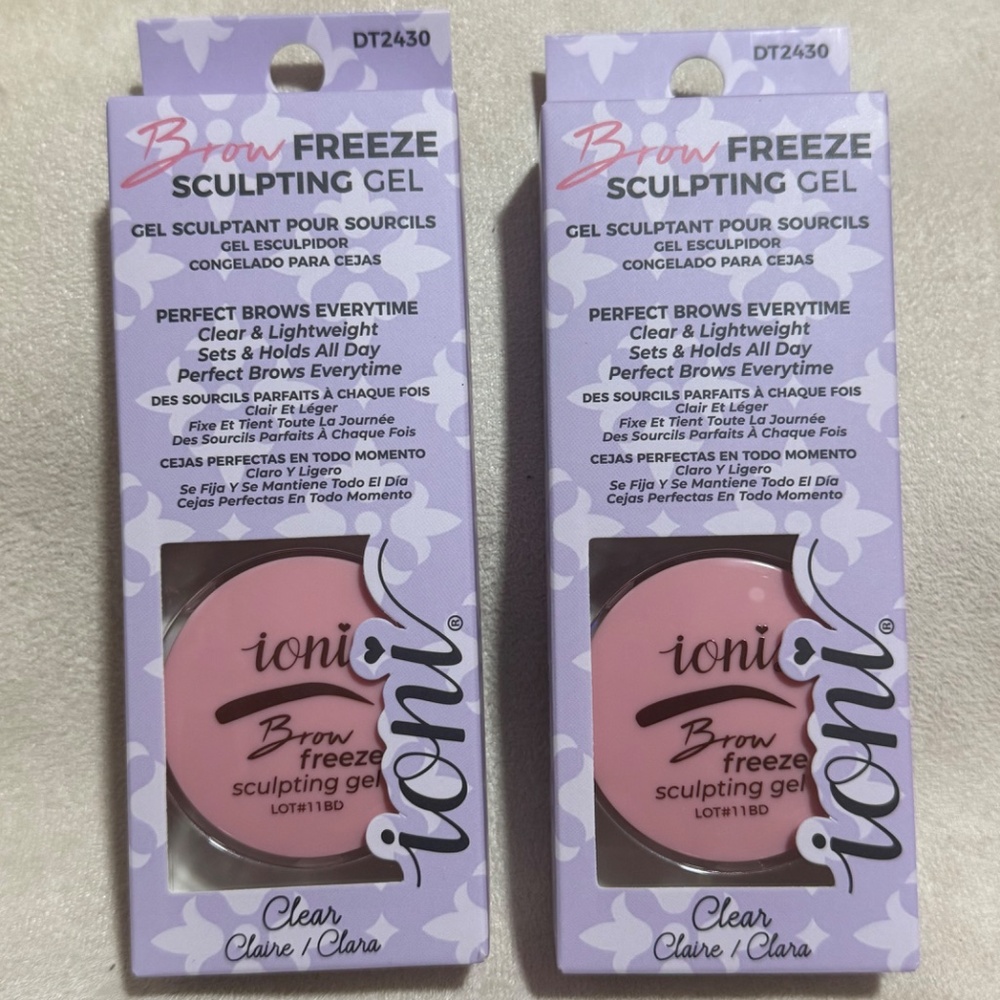 Ioni 2 set freeze brow sculpting gel GEL PARA CEJAS VIRAL eyebrow gel